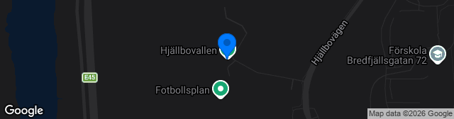 Map showing Hjällbovallen