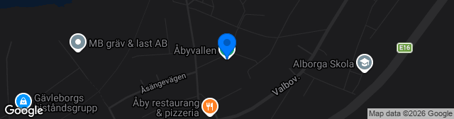 Map showing Åbyvallen