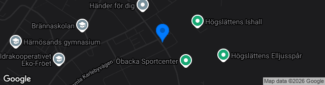 Map showing Högslättens IP