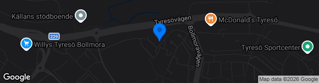 Map showing Tyresövallen