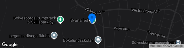 Map showing Svarta Led