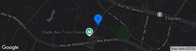 Map showing Stade des Trois-Chênes