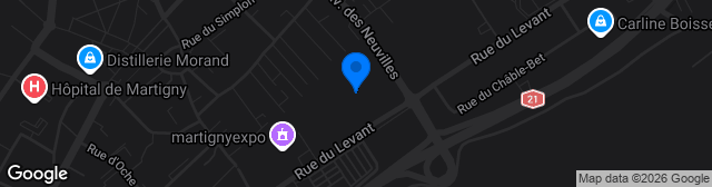 Map showing Stade d'Octodure