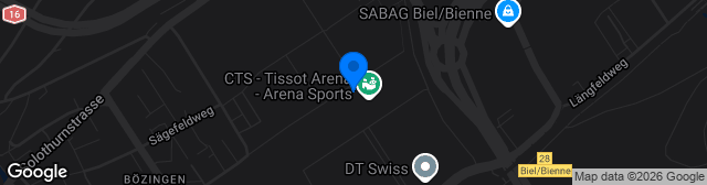 Map showing Tissot Arena