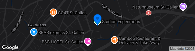Map showing Stadion Espenmoos