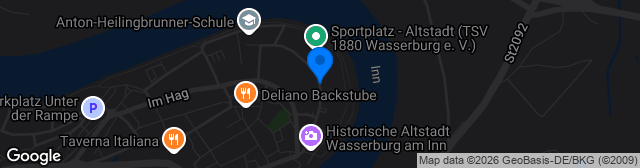 Map showing Sportplatz Landwehrstraße
