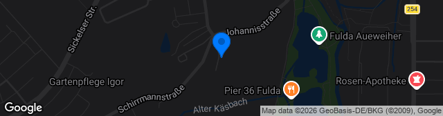 Map showing Sportpark Johannisau