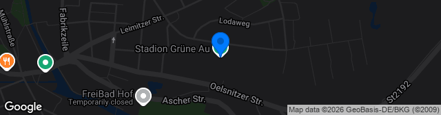 Map showing Städtisches Stadion Grüne Au