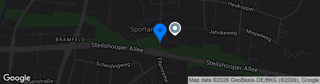 Map showing Sportplatz Ellernreihe