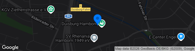 Map showing Kunstrasenplatz FSV Duisburg