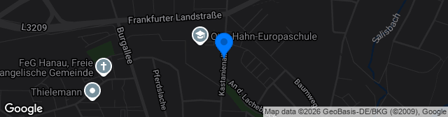 Map showing Sportplatz an der Kastanienallee