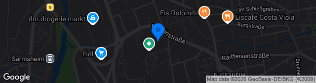 Map showing Stadion am Hessenhaus
