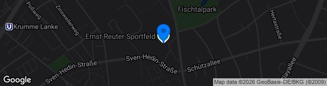 Map showing Ernst-Reuter-Sportfeld