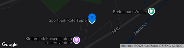 Map showing Sportpark Rote Teufel Platz 7