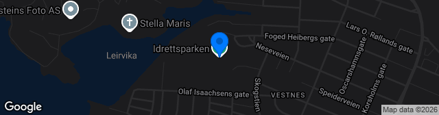 Map showing Idrettsparken Stadion