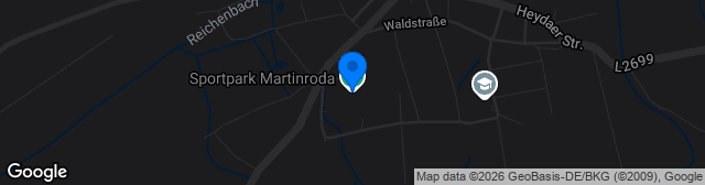 Map showing Sportpark Martinroda