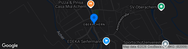 Map showing Waldsportplatz Oberachern