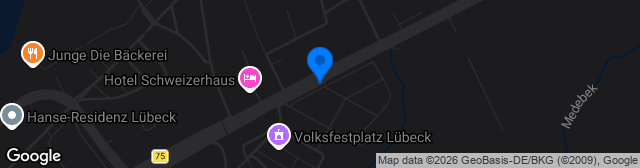 Map showing Sportplatz an der Travemünder Allee