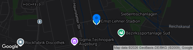 Map showing Ernst-Lehner-Stadion