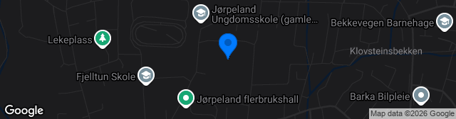 Map showing Jørpeland stadion