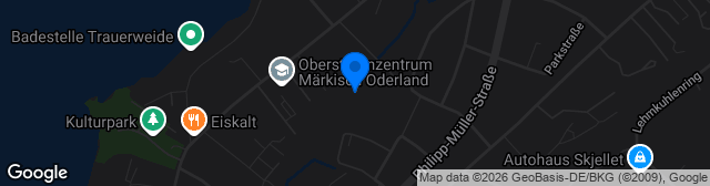 Map showing Energie Arena