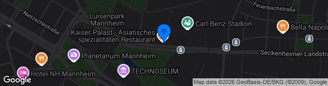Map showing Rhein-Neckar-Stadion