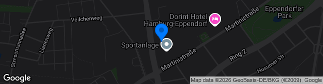 Map showing Stadion Hoheluft
