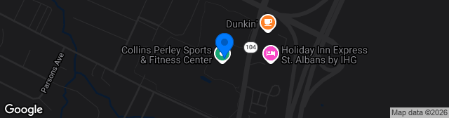 Map showing Collins-Perley Sports Complex