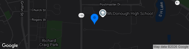 Map showing Henry County High School