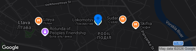 Map showing Stadion Lokomotiv
