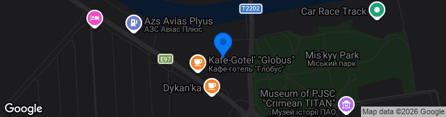 Map showing Stadion Khimik