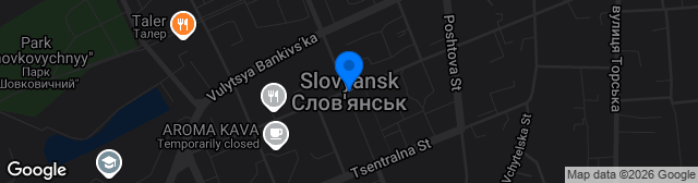 Map showing Stadion Khymik, Slov'ians'k