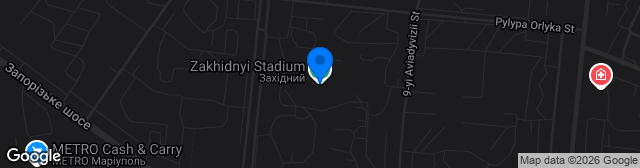 Map showing Stadion Zakhidnyi