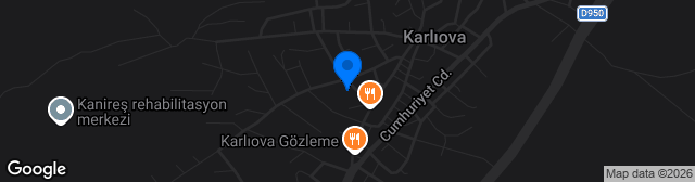 Map showing Karlıova İlçe Stadyumu