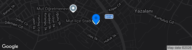Map showing Mut İlçe Stadı