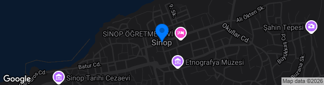 Map showing Sinop Şehir Stadyumu
