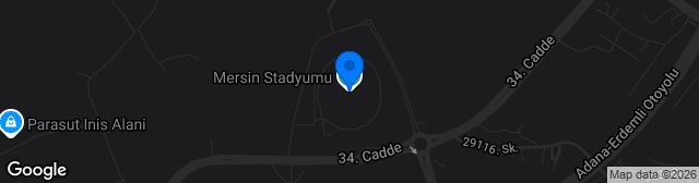 Map showing Mersin Stadyumu