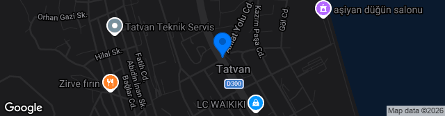 Map showing Tatvan İlçe Sahası
