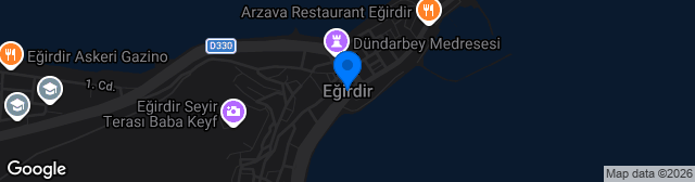 Map showing Eğirdir İlçe Stadı