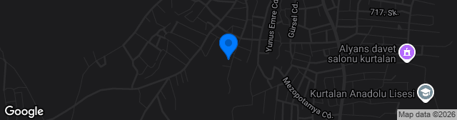 Map showing Kurtalan İlçe Stadı