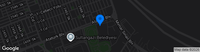 Map showing Cebeci Spor Kompleksi