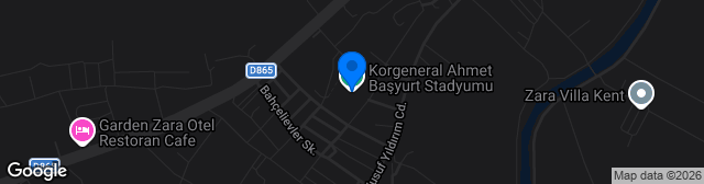 Map showing Korgeneral Ahmet Başyurt Stadyumu