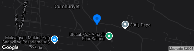 Map showing Ulucak Stadı
