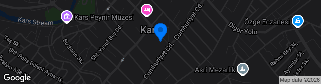 Map showing Kars Sehir Stadyumu
