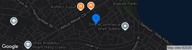 Map showing Ünye İlçe Stadyumu