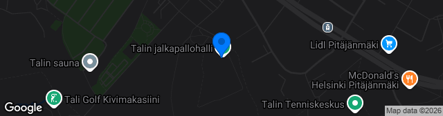 Map showing Talin jalkapallohalli