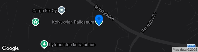 Map showing Havukosken Tekonurmi