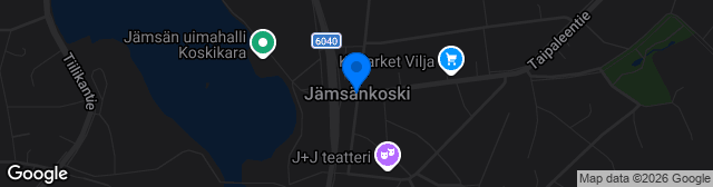 Map showing Jämsänkosken Pallokenttä