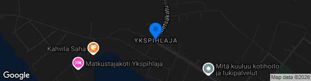 Map showing Ykspihlajan kenttä