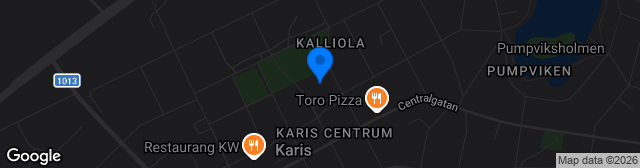 Map showing Karjaan keskusnurmi